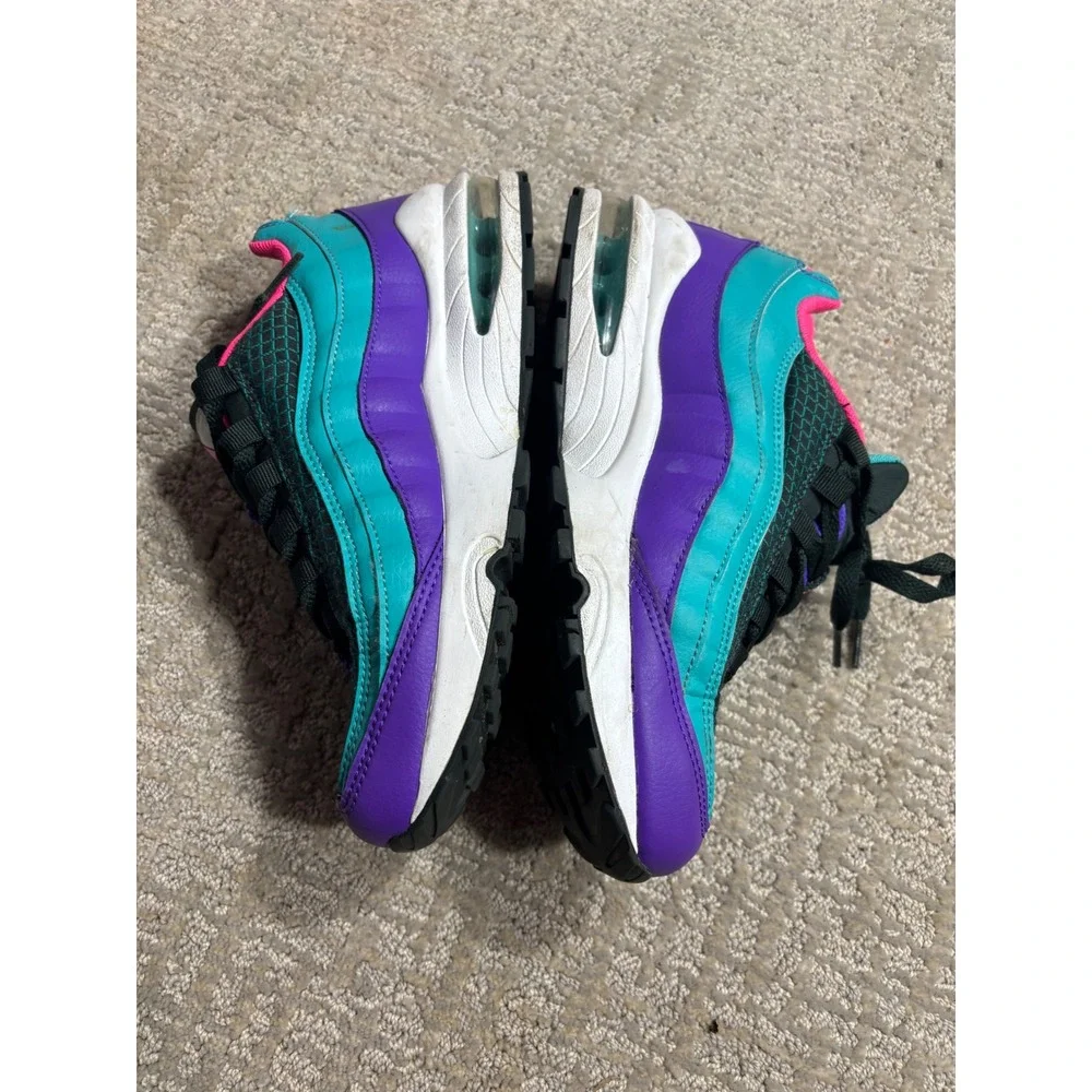 Nike Air Max 95 Youth Shoes Purple Teal Pink Black‎ Athletic Sneakers Size 6Y